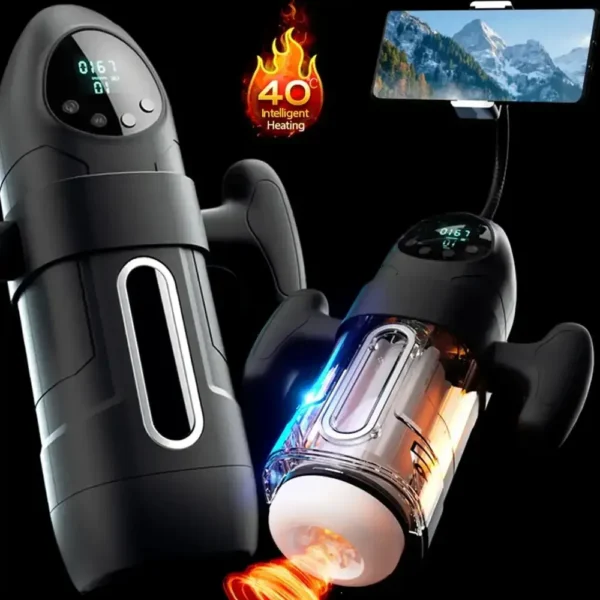 gode vibrant homme gorge profonde chauffant