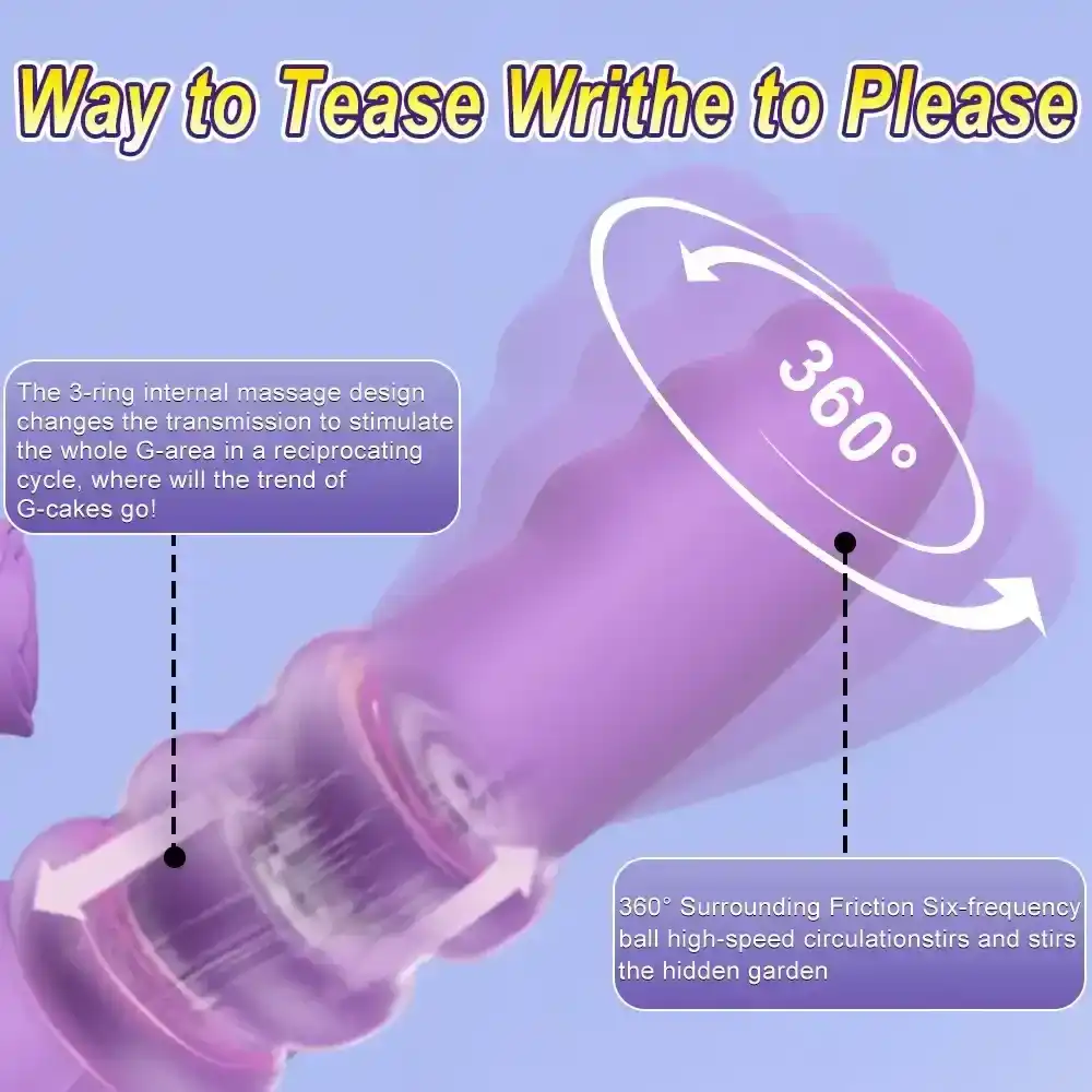 gode vibrant point g rotatif silicone