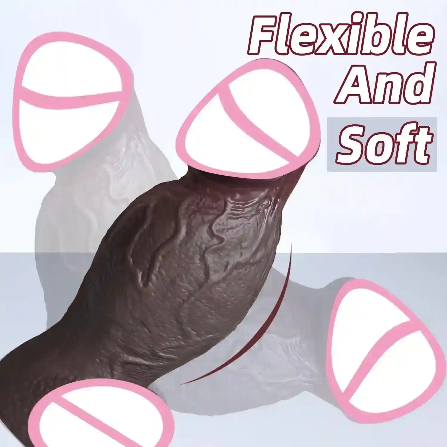 godemiché réaliste avec ventouse en silicone