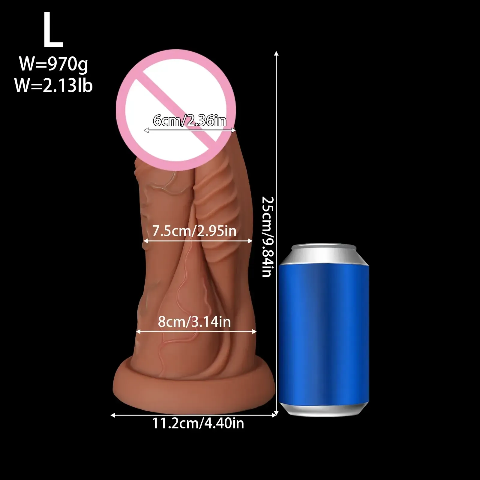 godemichet anal avec ventouse large