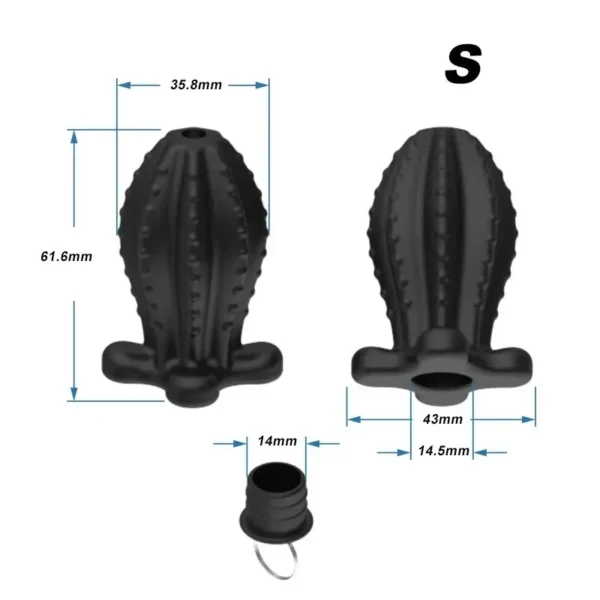 godemichet anal creux en silicone