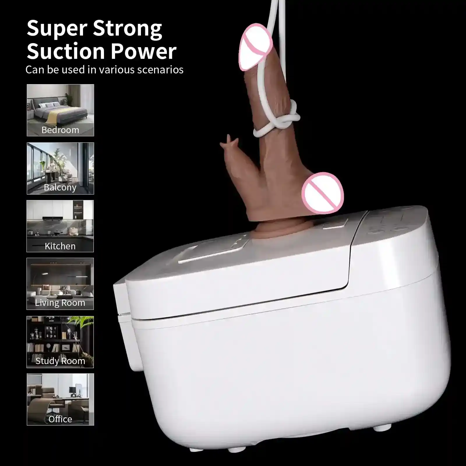 godemichet langue réaliste vibrant et poussant