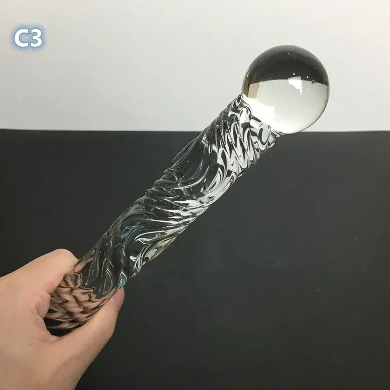 godemichet realiste en verre borosilicate