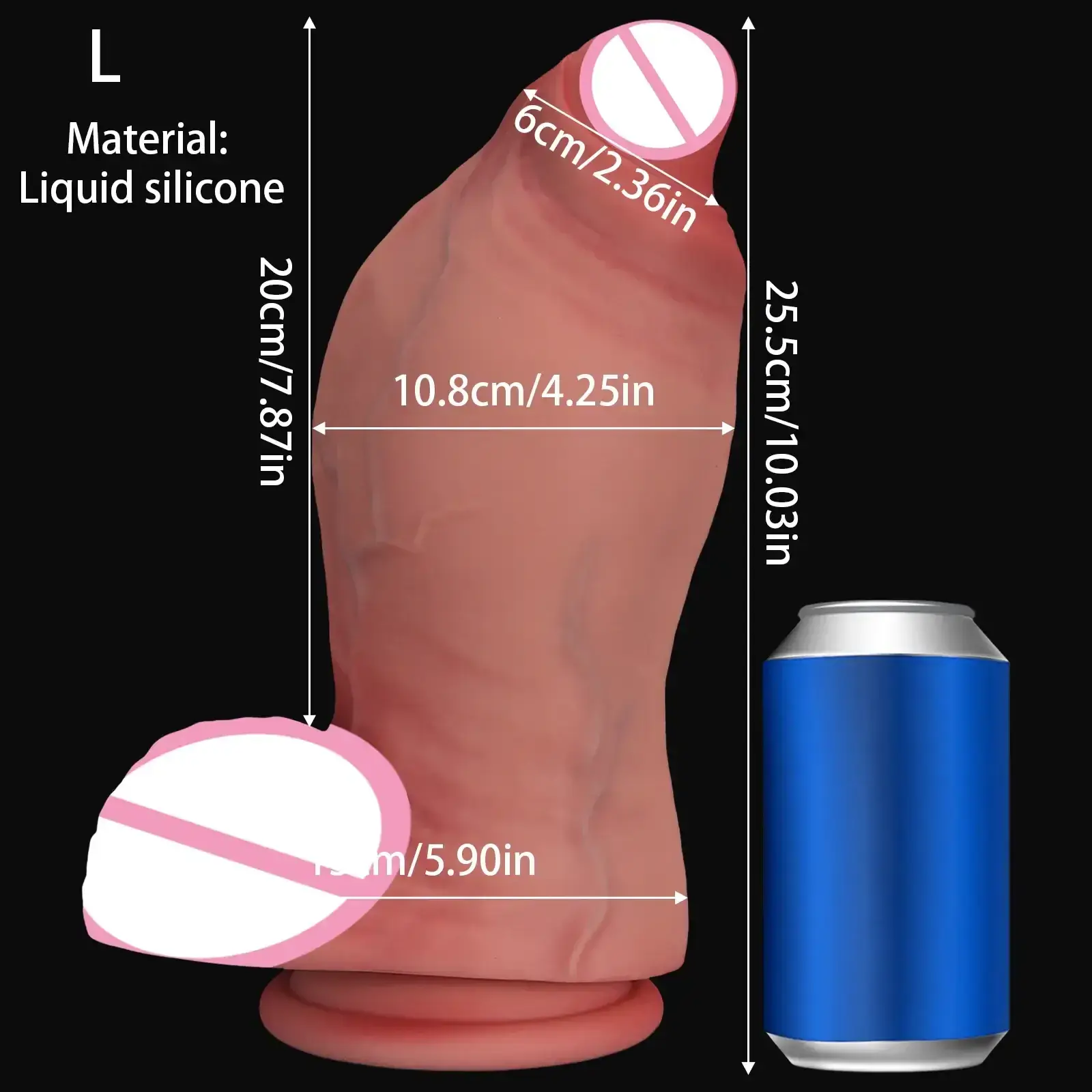grand gode noeud en silicone souple