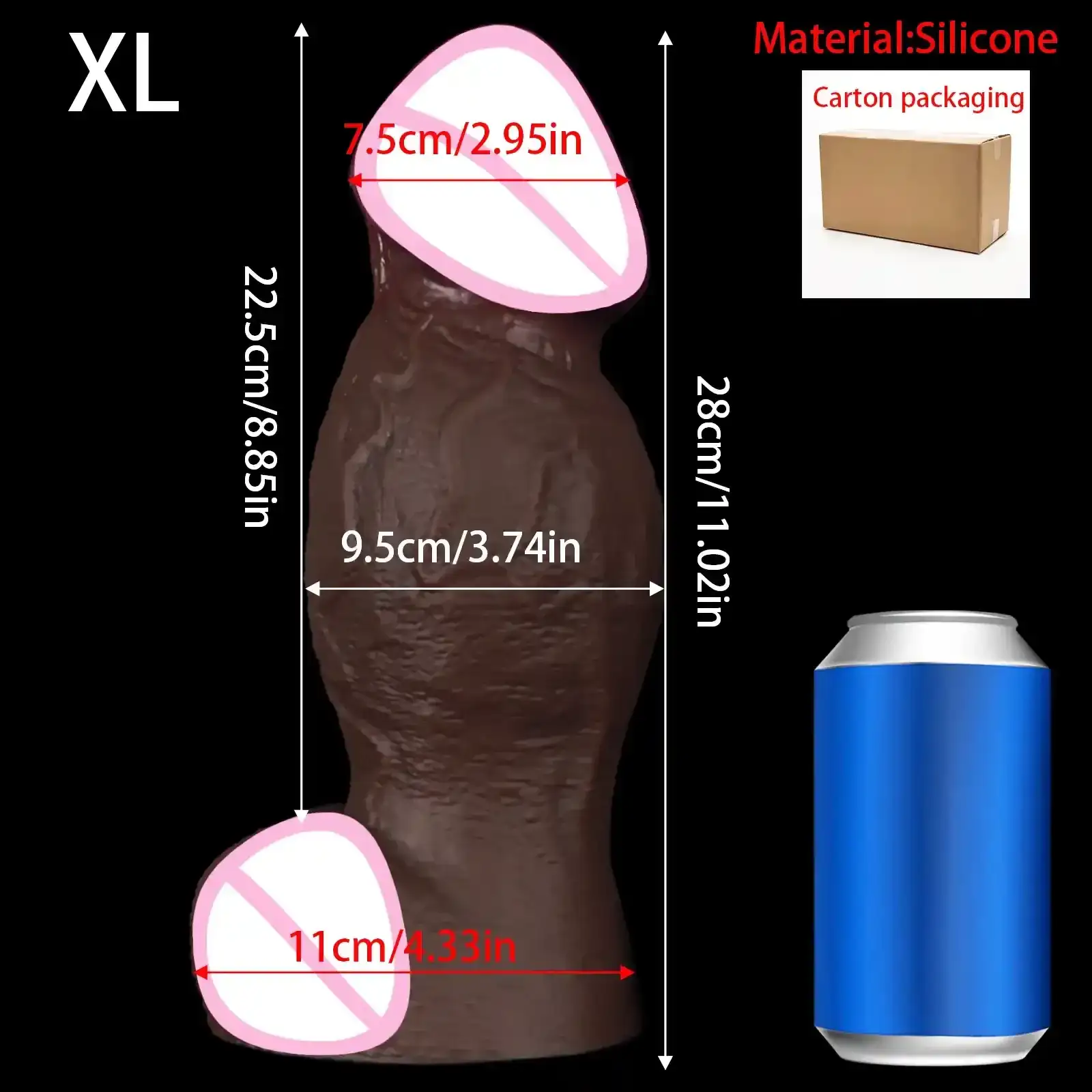 grand godemichet anal en silicone