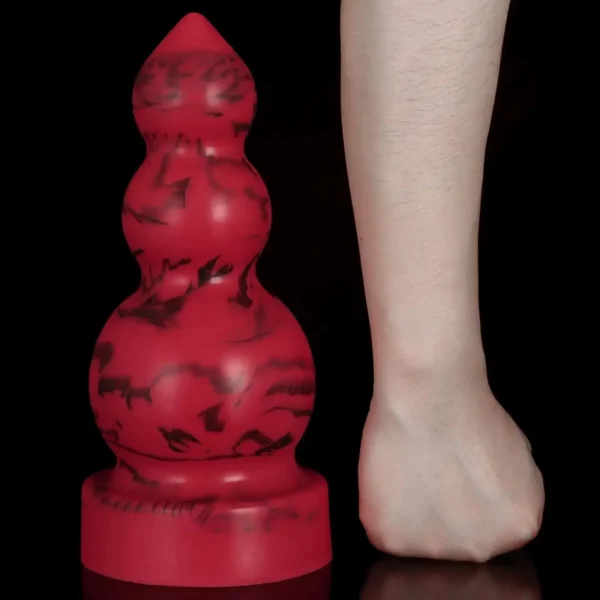 grand plug anal à nœud silicone