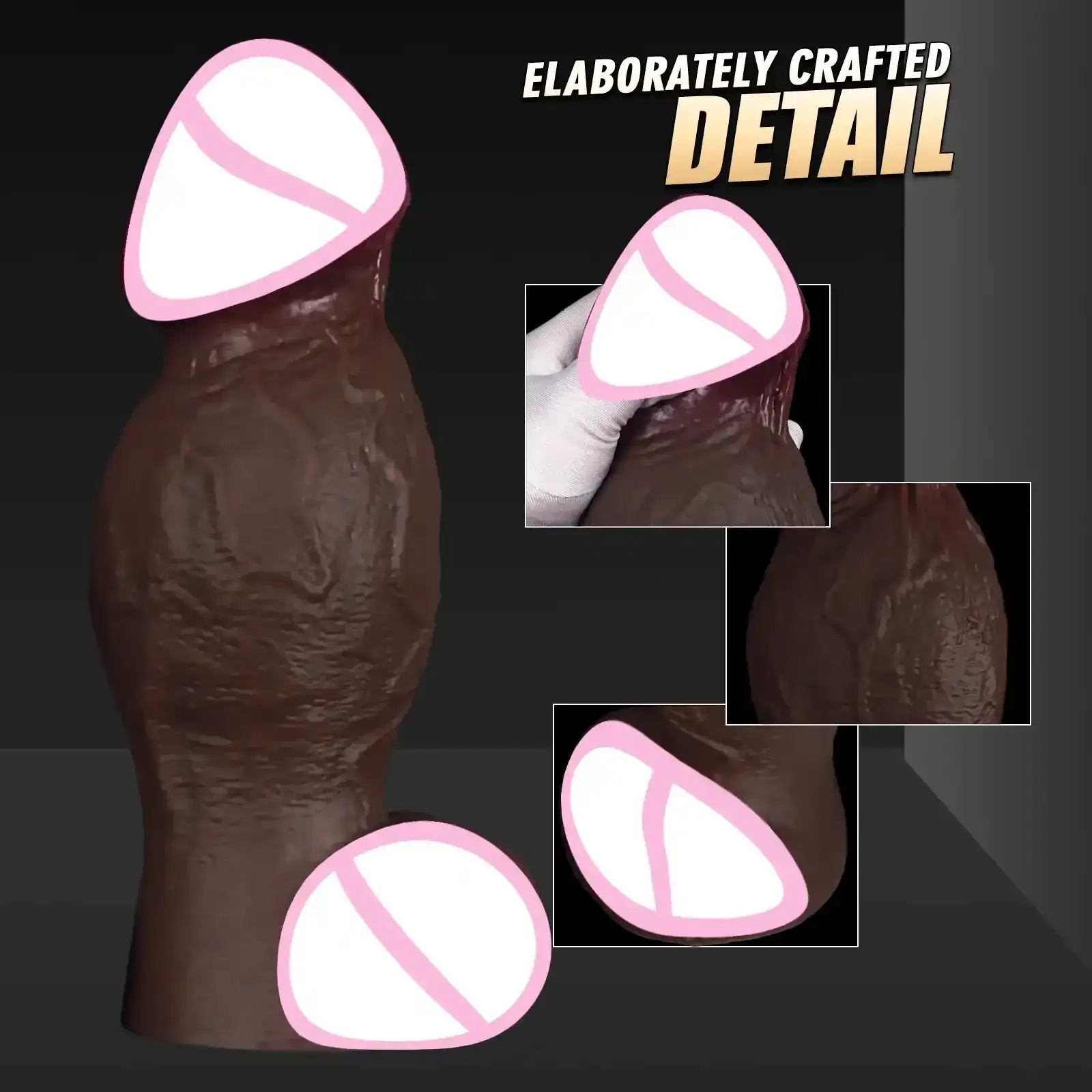 grand plug anal avec base ventouse