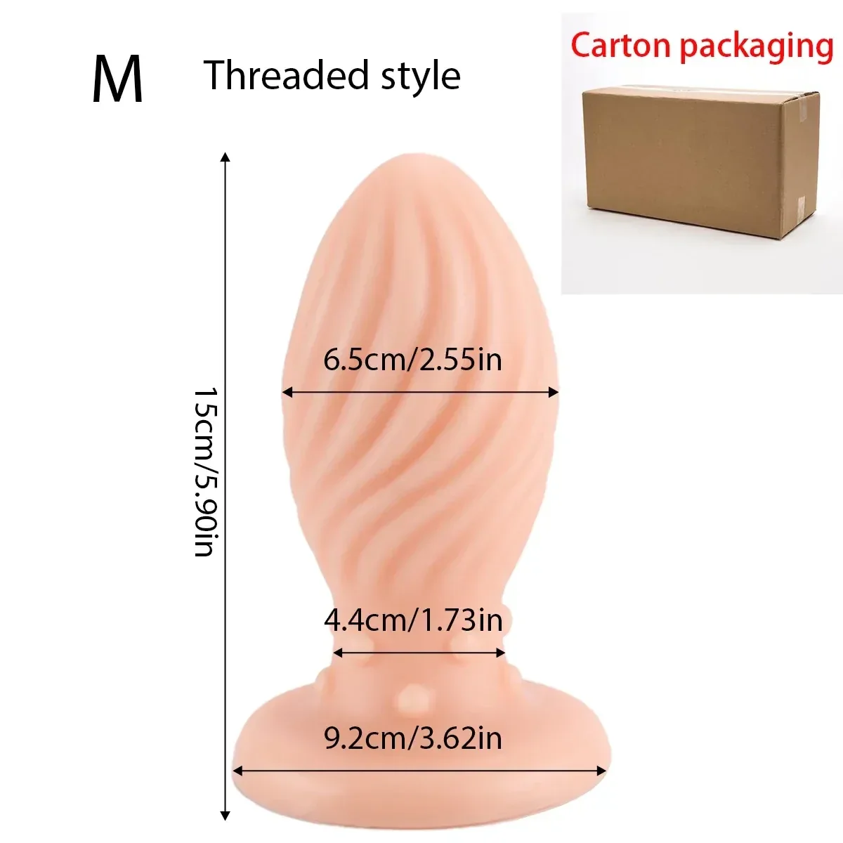 grand plug anal filete en pvc