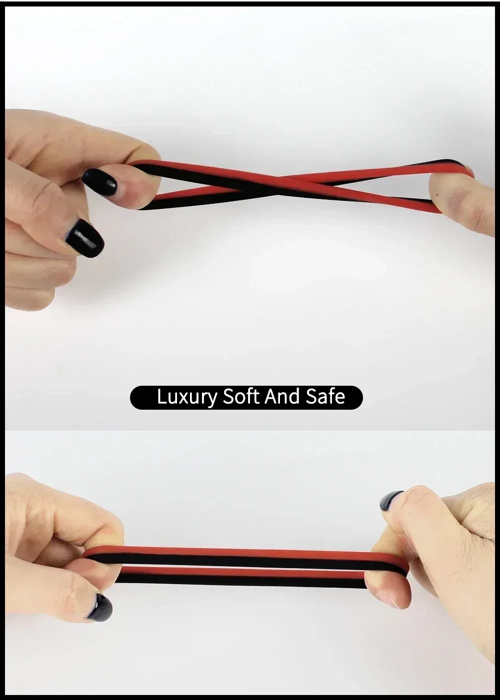 isensualflow fr anneau penien noir et rouge silicone