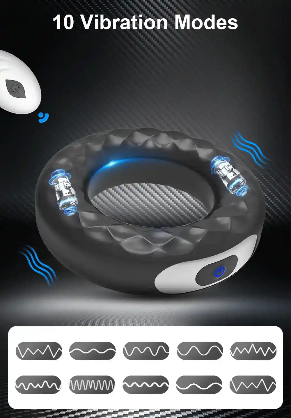 isensualflow fr anneau penien vibrant en silicone medical 5