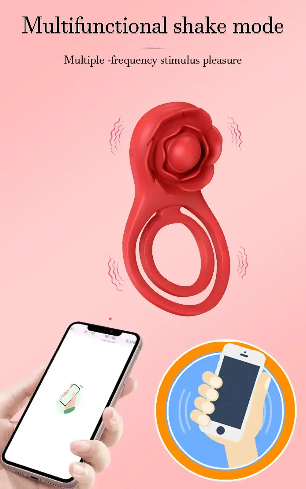 isensualflow fr anneau penien vibrant silicone medical rouge