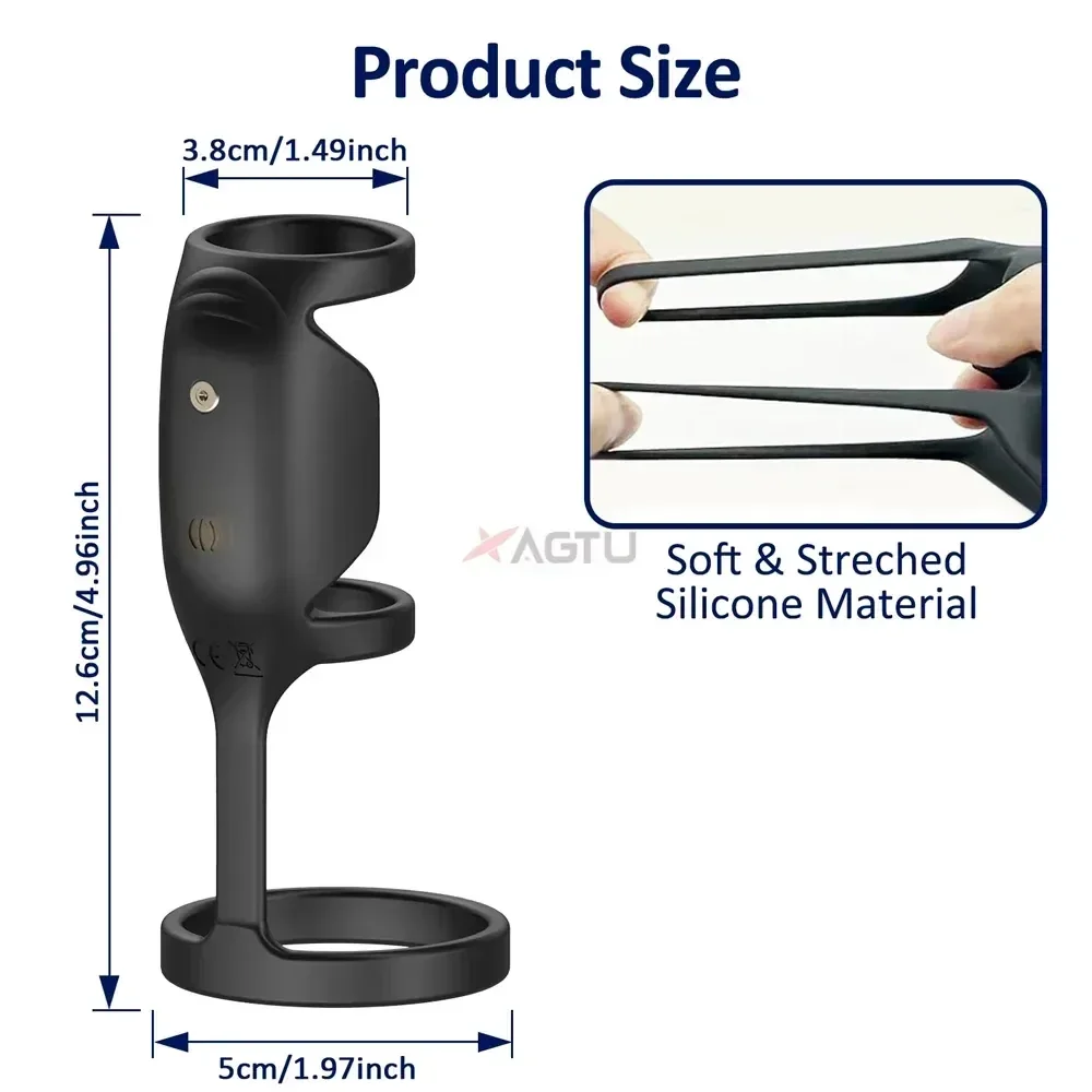 isensualflow fr anneau vibrant penis silicone medical 1