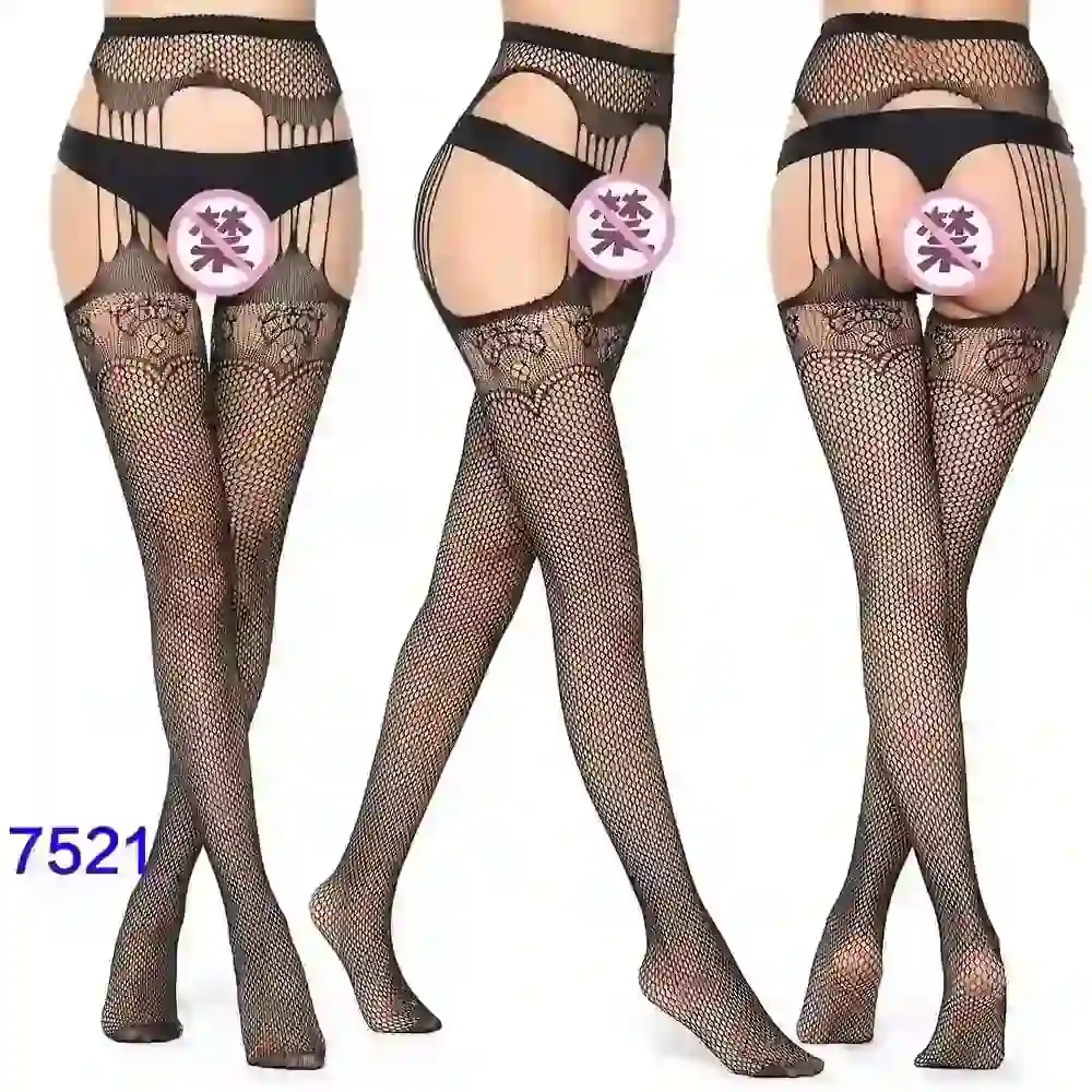 isensualflow fr bas résille noir avec strass étincelants