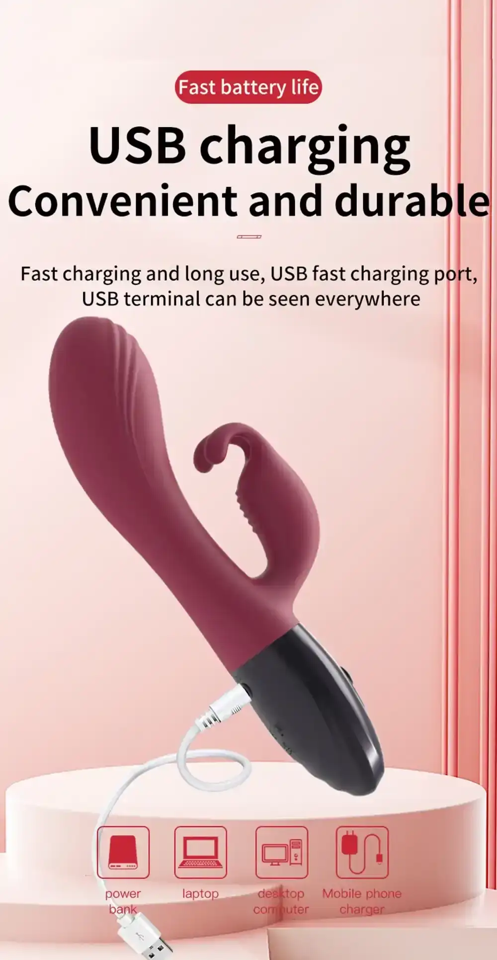 isensualflow fr jouet intime silicone lapin rouge vibrant