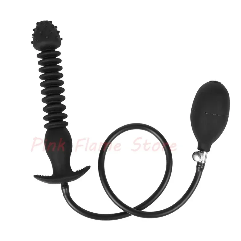 isensualflow fr plug anal gonflable noir en silicone