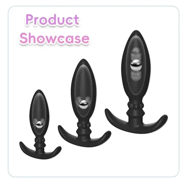 jouet anal discret en silicone noir