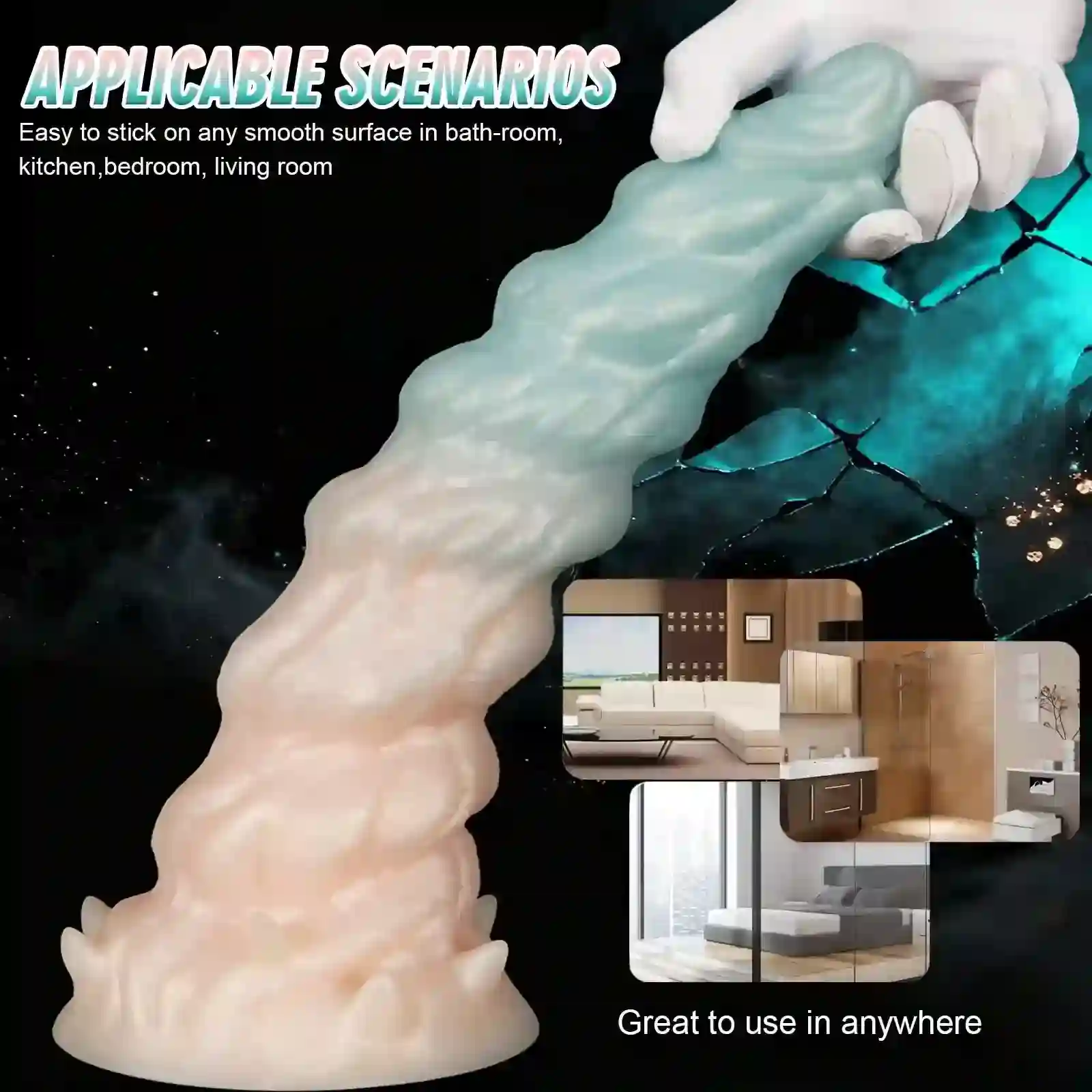 jouet anal dragon en silicone souple