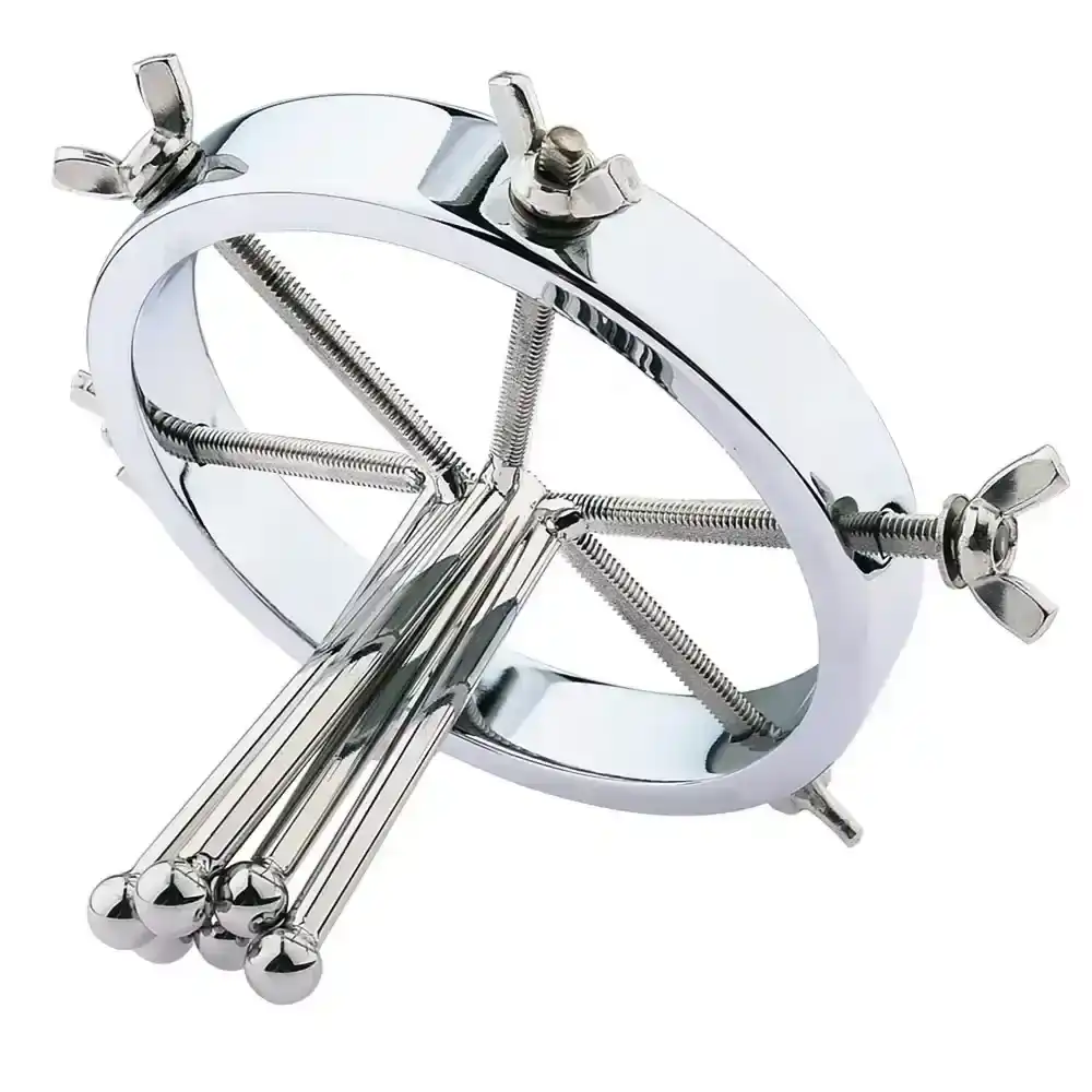 jouet anal en acier inoxydable poli