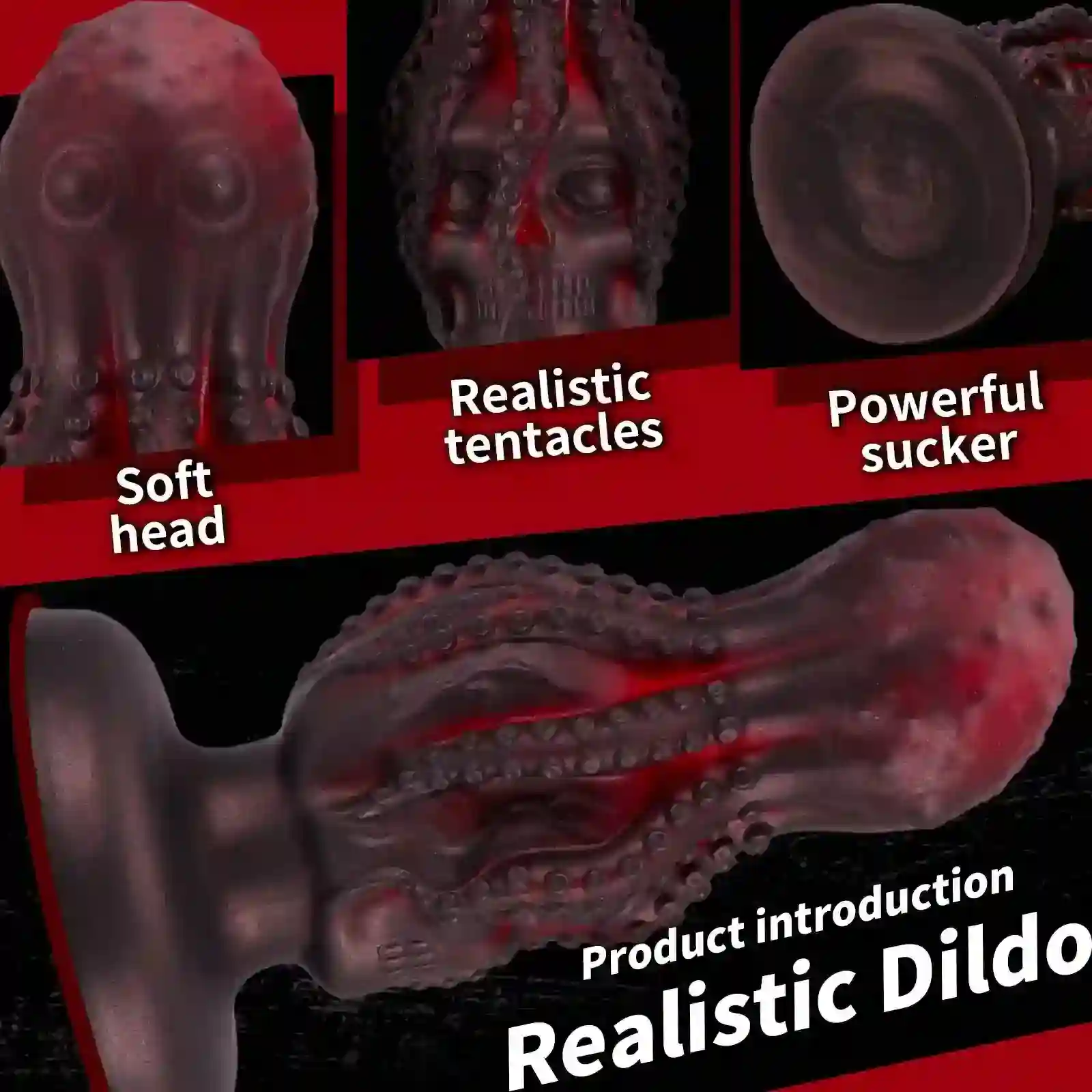 jouet anal pieuvre texture réaliste