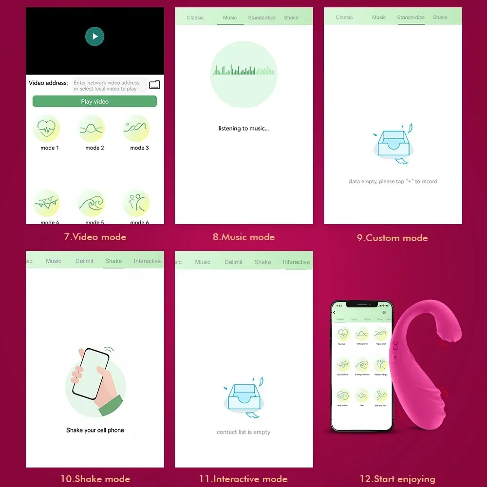 jouet anal vibrant avec application