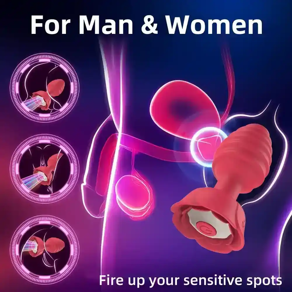 jouet anal vibrant telecommande rose