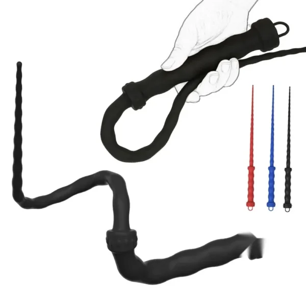 jouet bdsm queue silicone bleu