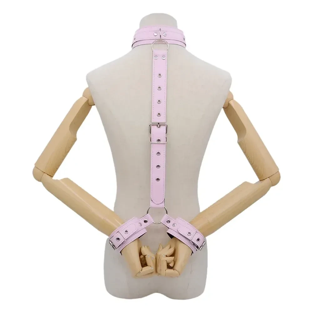 jouet de soumission cuir pu noir
