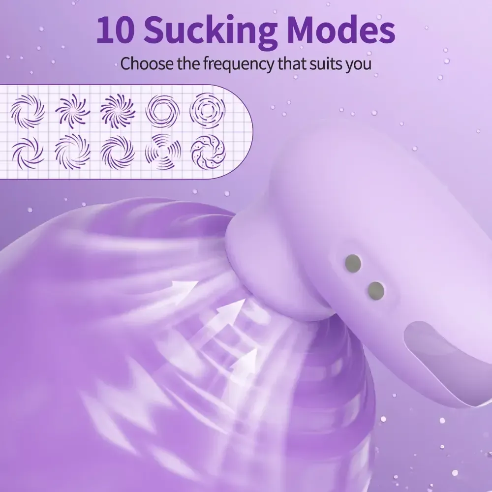 jouet de succion pour mamelons vibrant