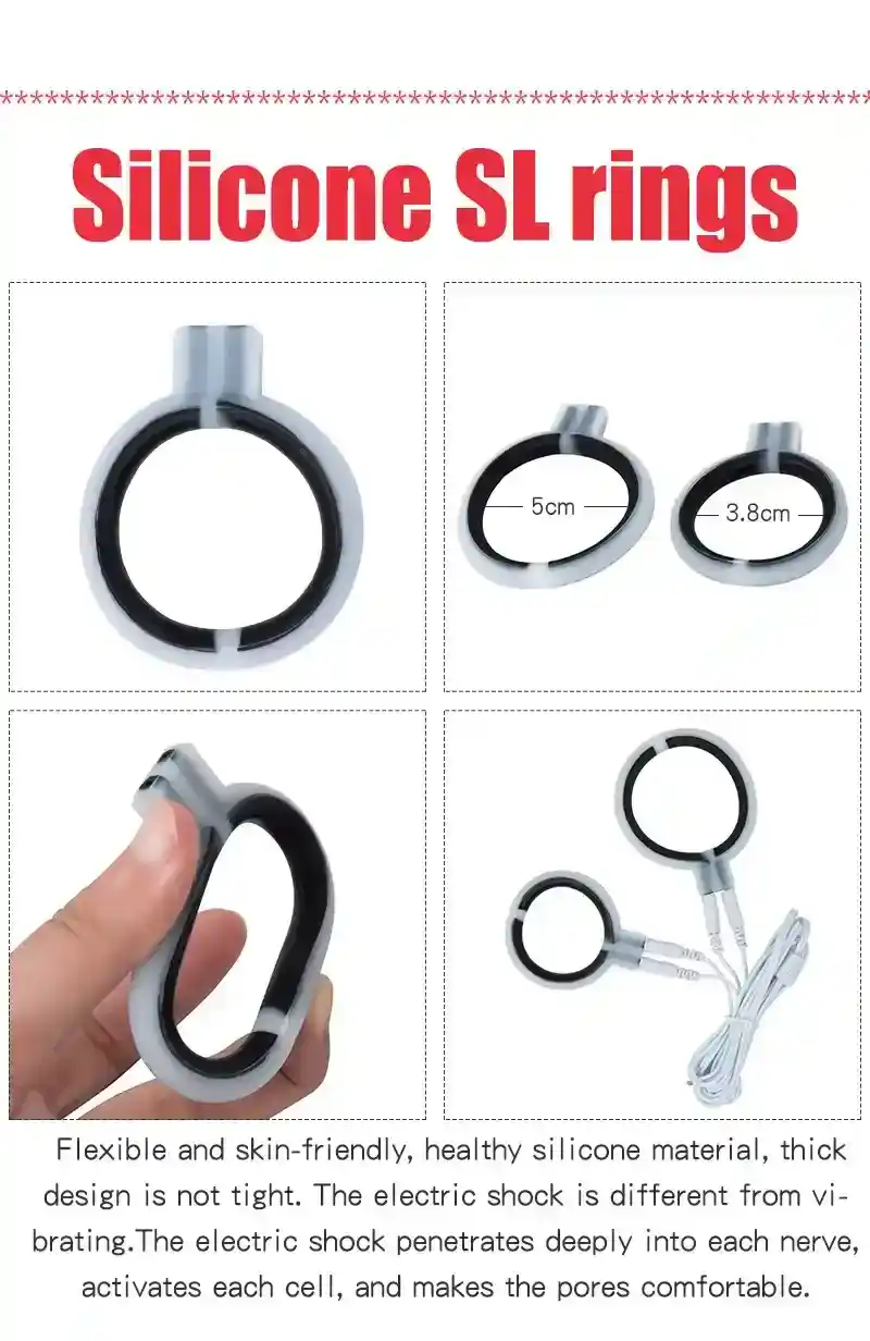 jouet erotique cage chastete abs electrique