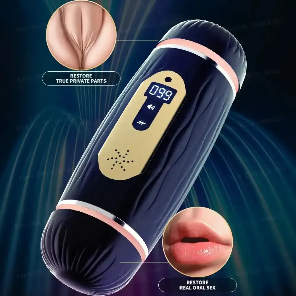 jouet intime masculin avec succion réaliste
