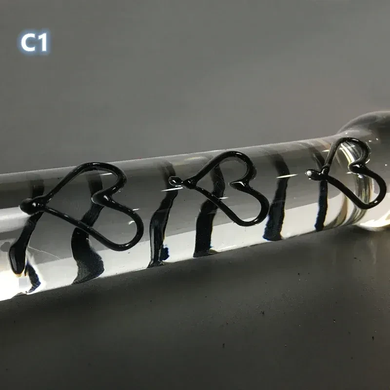 jouet sexuel en verre avec fouet cuir