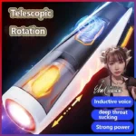 jouet sexuel masculin télescopique vibrant