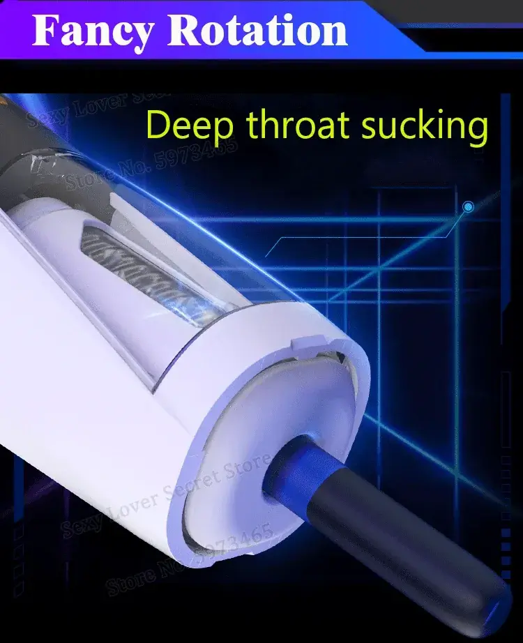 jouet sexuel pour homme telescopique rotatif