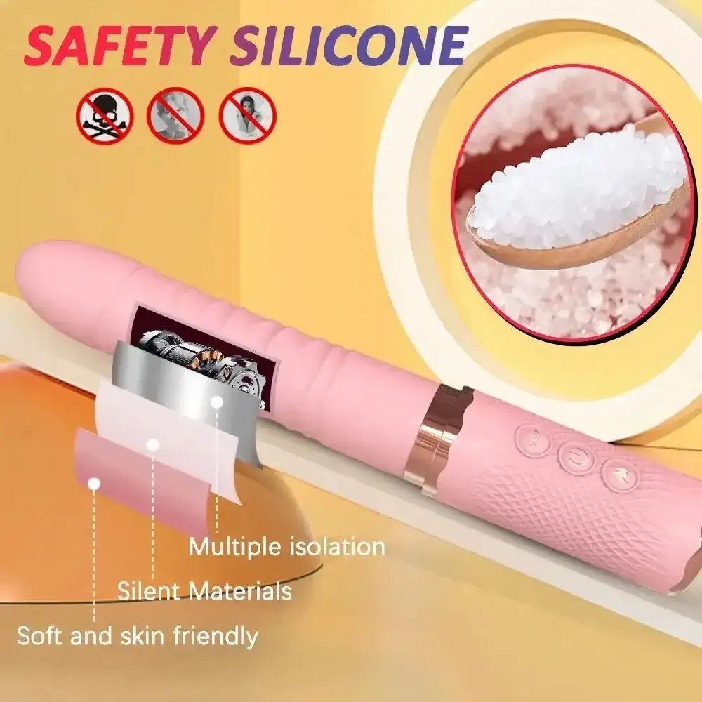 jouet sexuel télescopique et vibrant