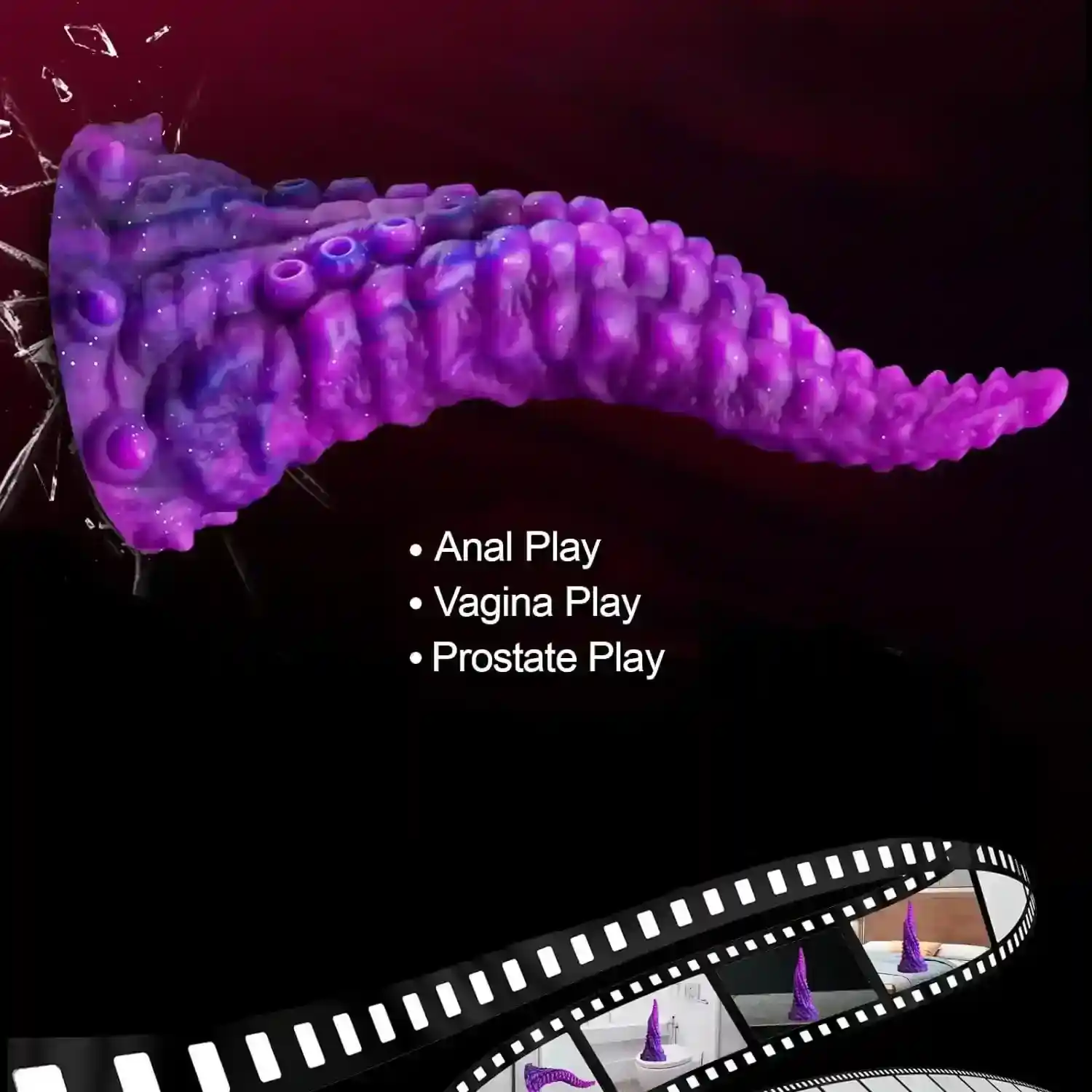 jouet sexuel tentacule en silicone lisse