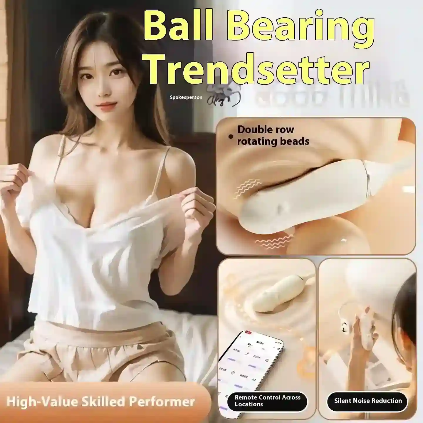 jouet vibrant à billes pour femme