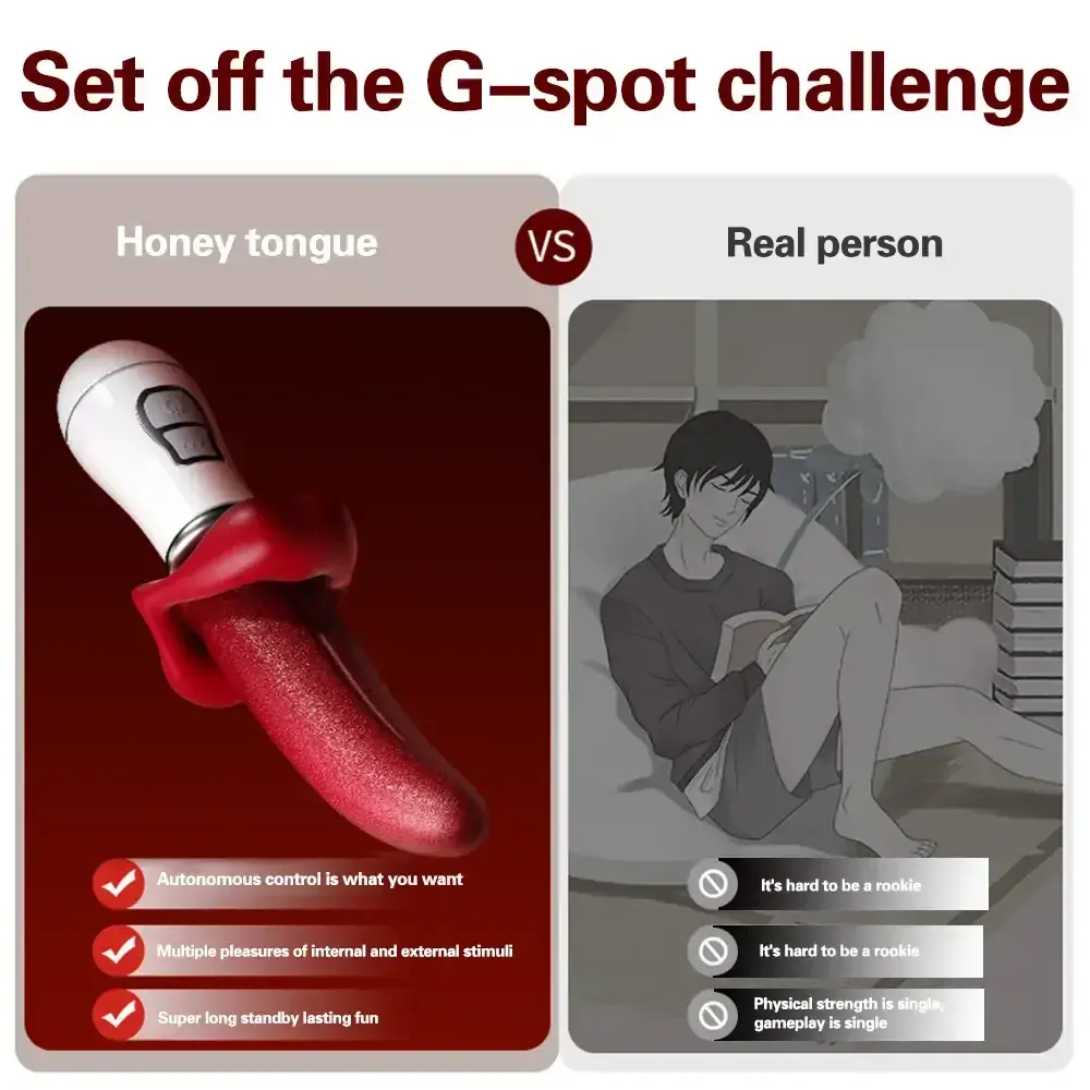 jouet vibrant langue pour stimulation feminine