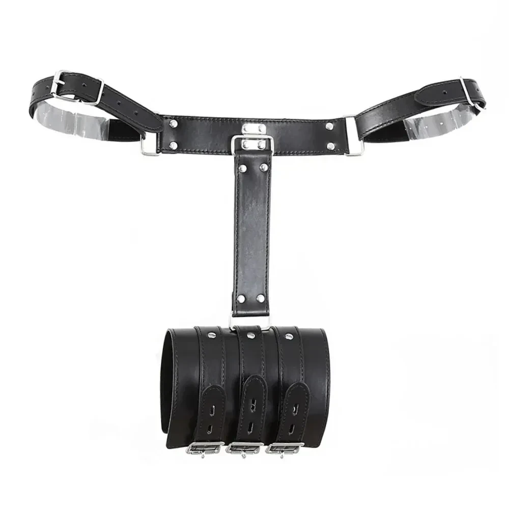 lanières de bondage en cuir pour homme et femme