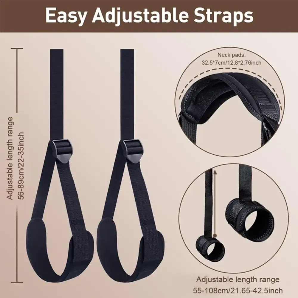 lanieres de cheville en silicone noir et abs