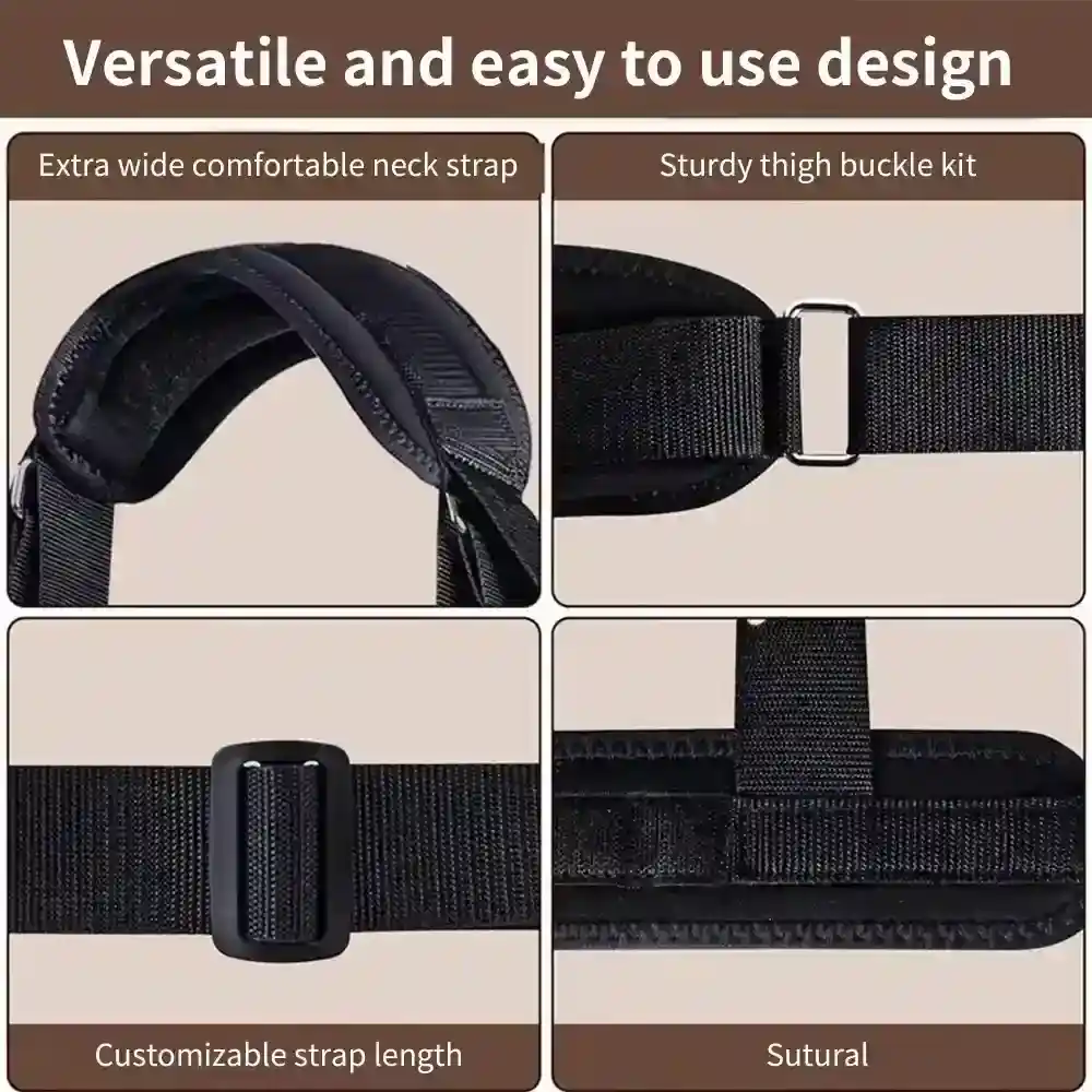 lanieres de cheville reglables en silicone noir