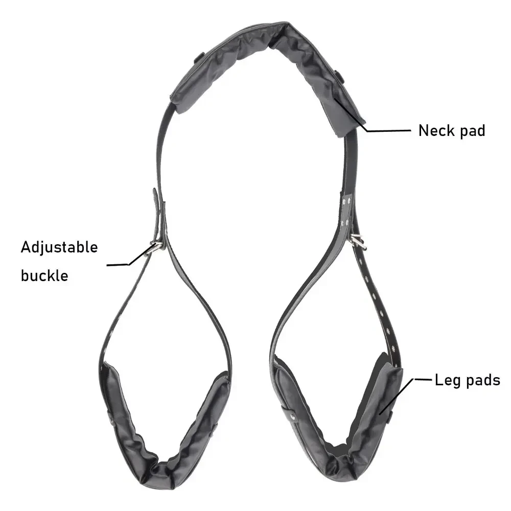 lanieres de cuisse en cuir ajustable