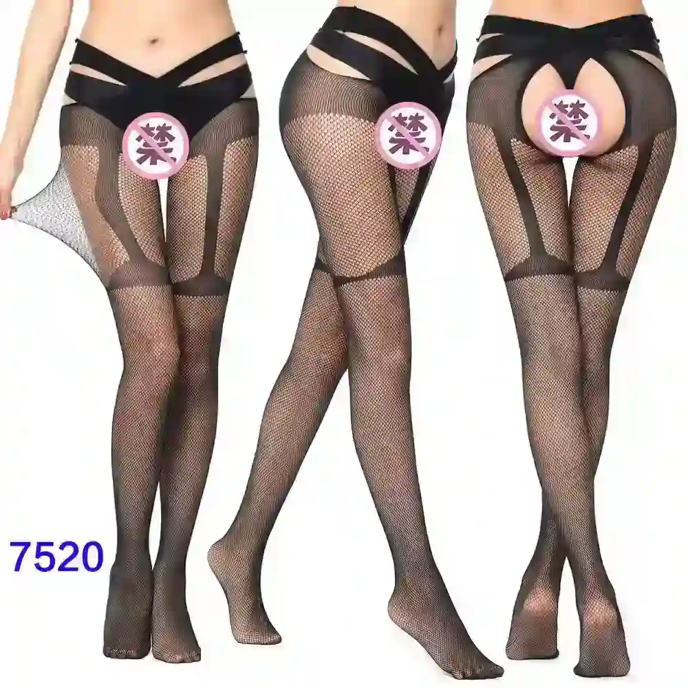 lingerie coquine resille noire ajouree