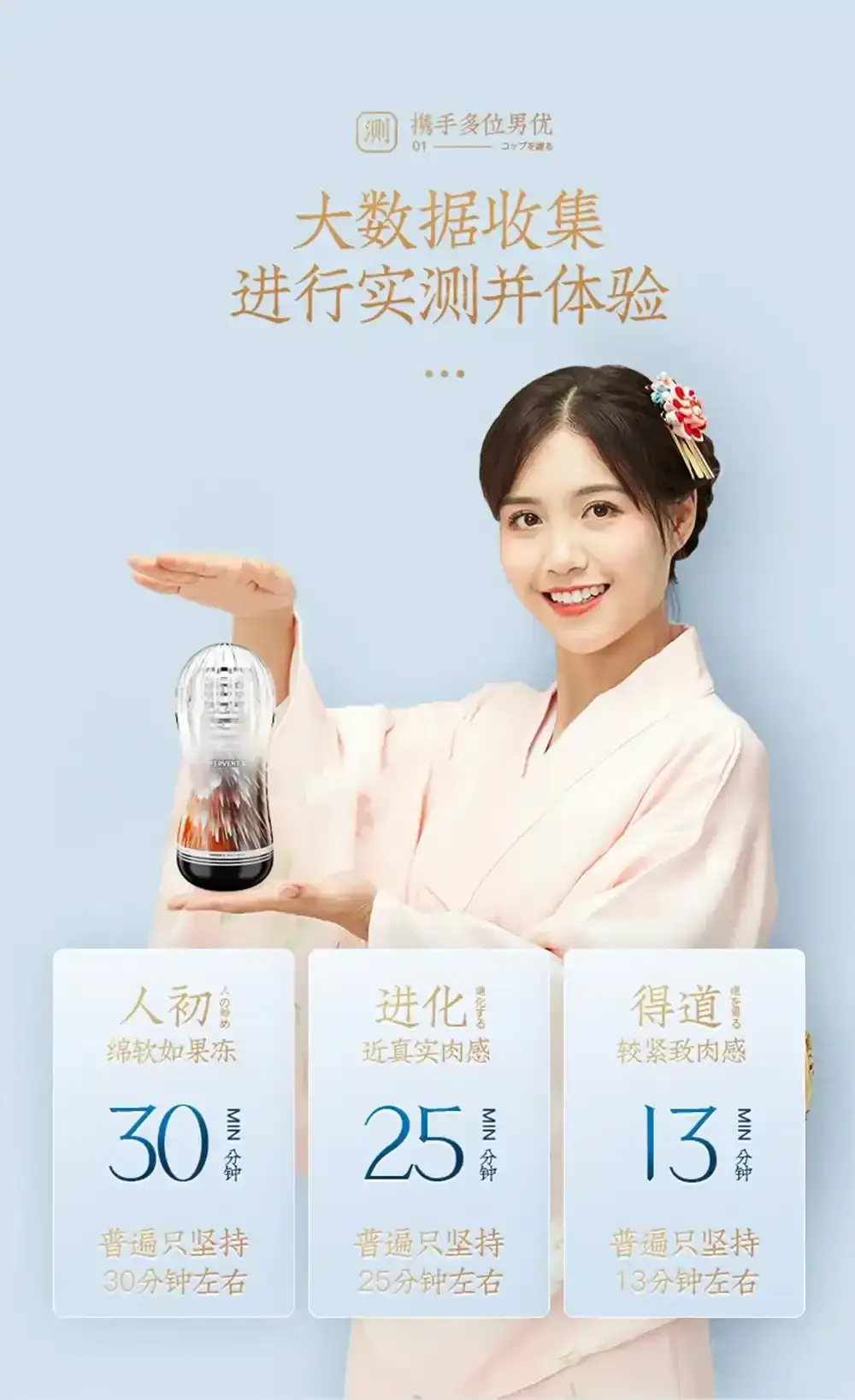 manchon masturbatoire ergonomique transparent