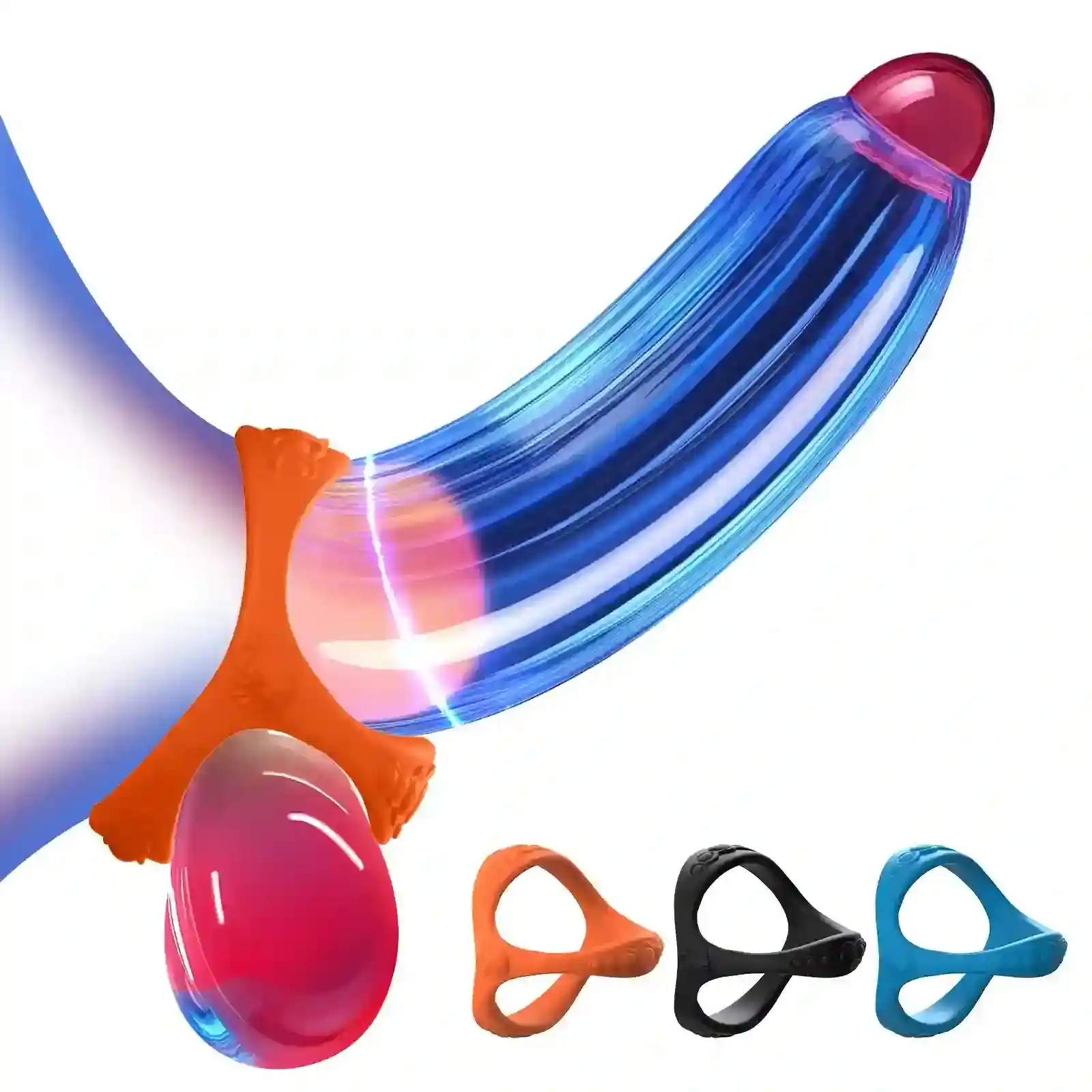 manchon penien vibrant avec texture silicone
