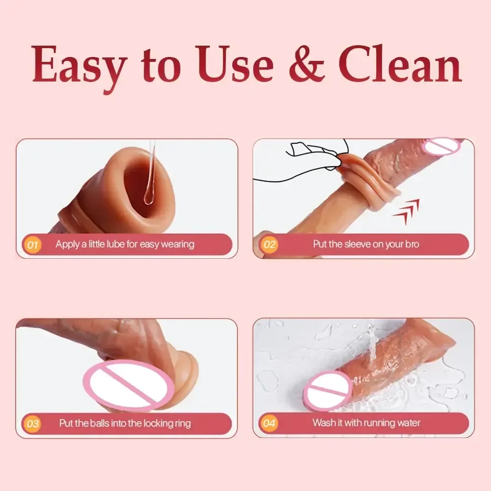 manchon penien vibrant facile a nettoyer