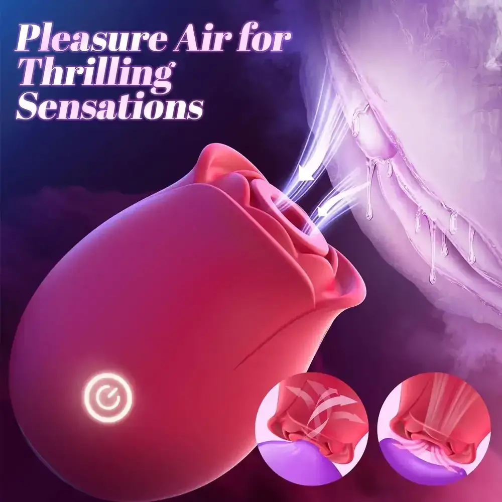 masseur clitoris rose en silicone medical