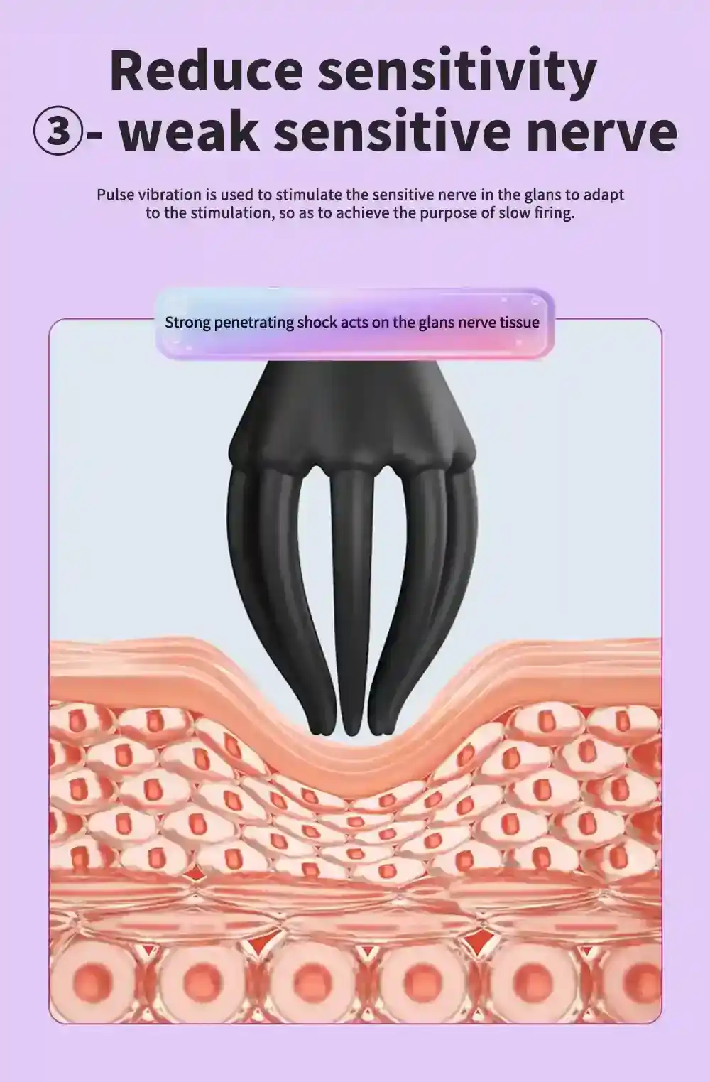 masseur de gland vibrant rechargeable