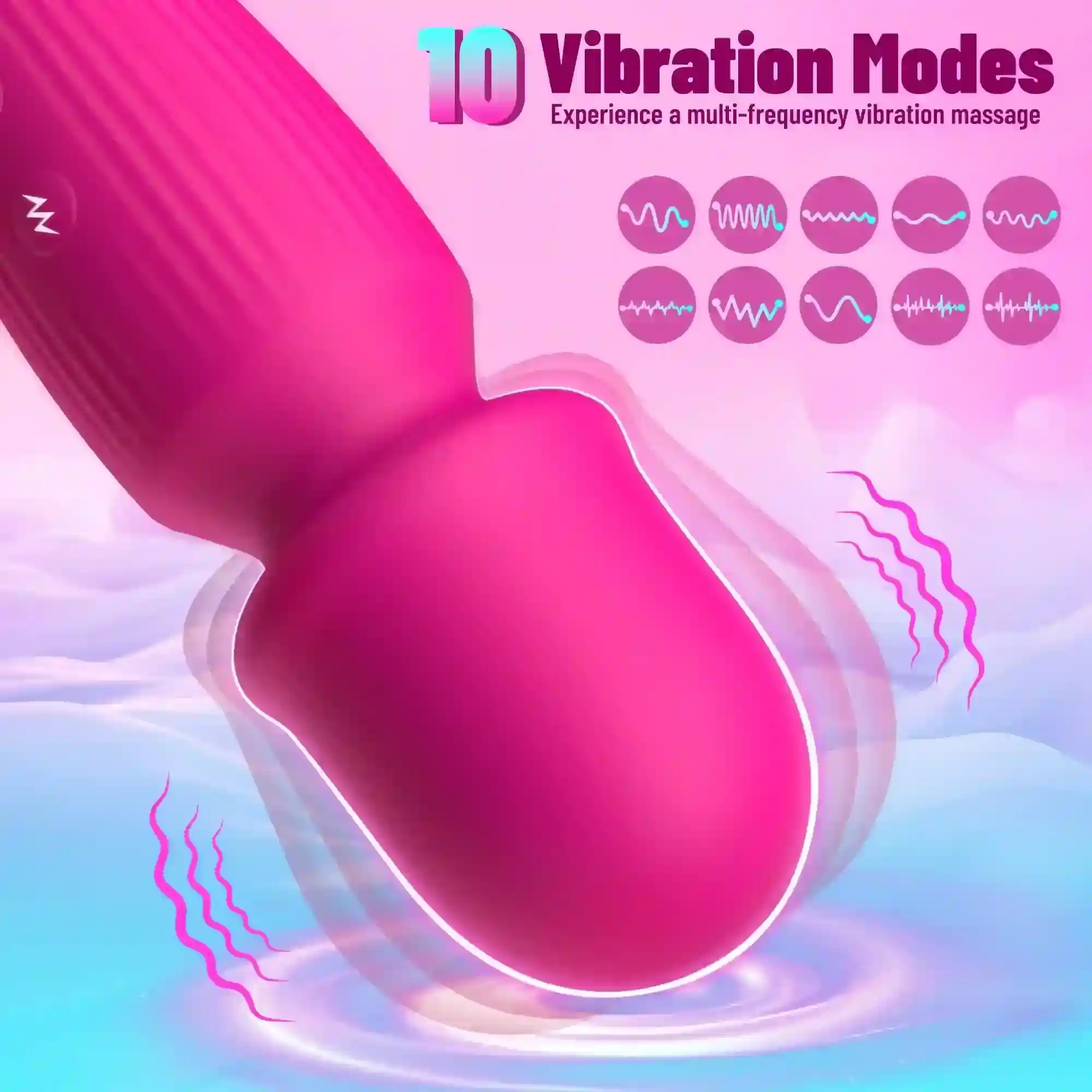 masseur personnel vibrant a 10 modes