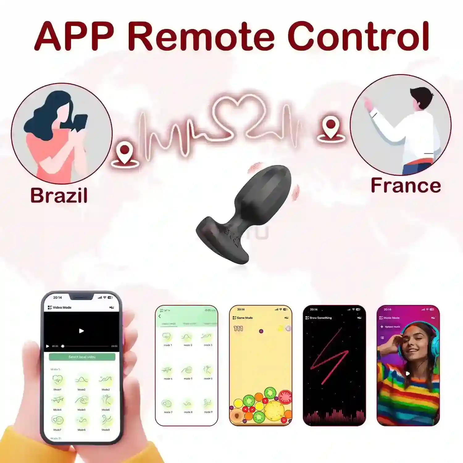 masseur prostate vibrant en silicone