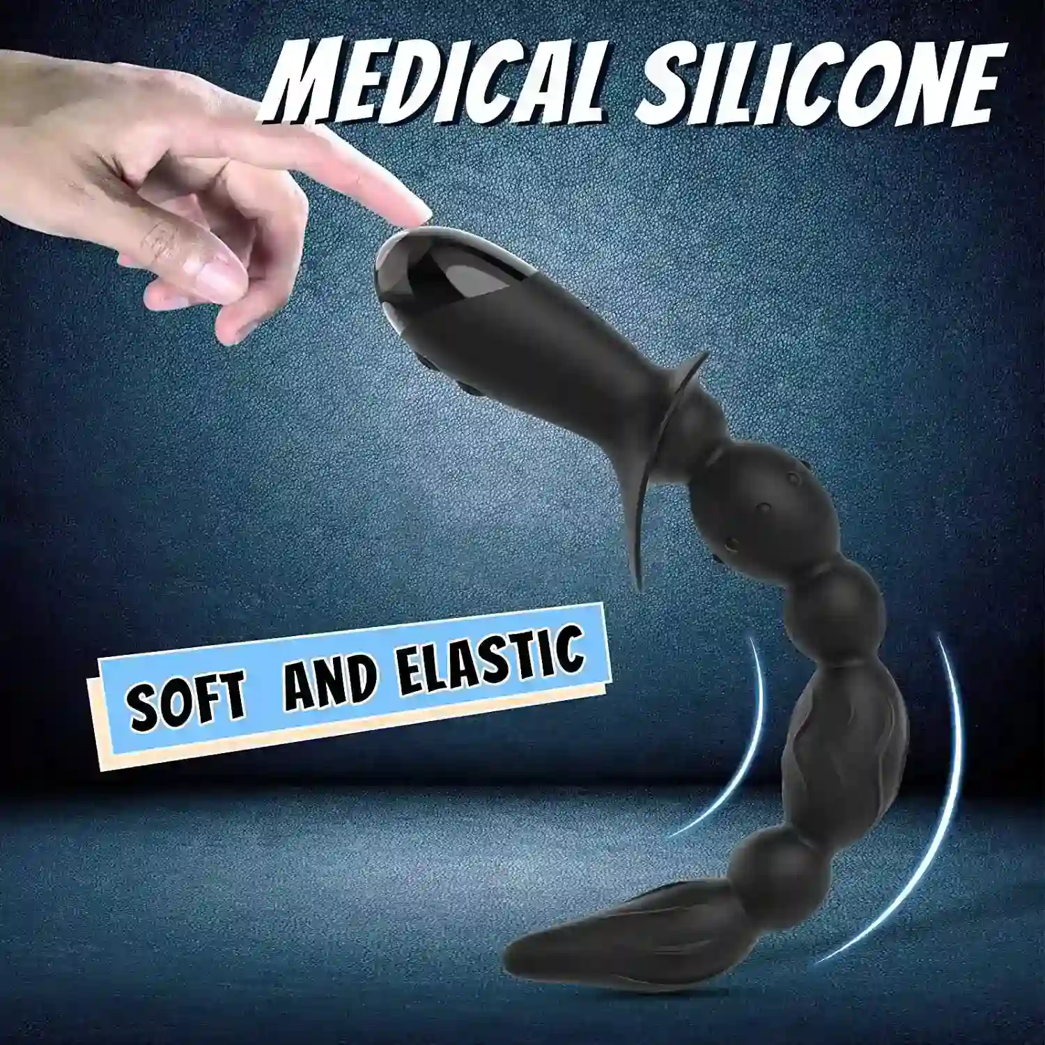 masseur prostate vibrant en silicone souple